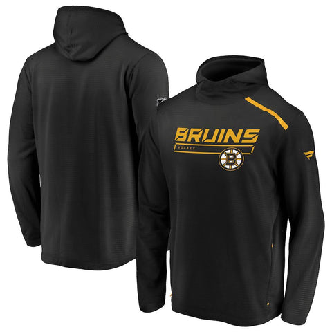 Boston Bruins   Authentic Pro Rinkside Transitional Pullover Hoodie - Black