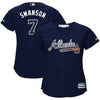 Dansby Swanson Atlanta Braves Majestic Women's Cool Base Player Jersey - Red