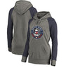 Houston Astros   Women's Disney Mickey's True Original Seal Tri-Blend Raglan Pullover Hoodie