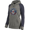 Houston Astros   Women's Disney Mickey's True Original Seal Tri-Blend Raglan Pullover Hoodie