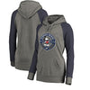 Milwaukee Brewers   Women's Disney Mickey's True Original Seal Tri-Blend Raglan Pullover Hoodie