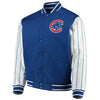 Chicago Cubs JH Design Quilted Knit Jersey Lined Jacket - Royal