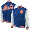 New York Mets JH Design Quilted Knit Jersey Lined Jacket - Royal