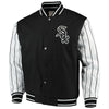 Chicago White Sox JH Design Quilted Knit Jersey Lined Jacket - Black