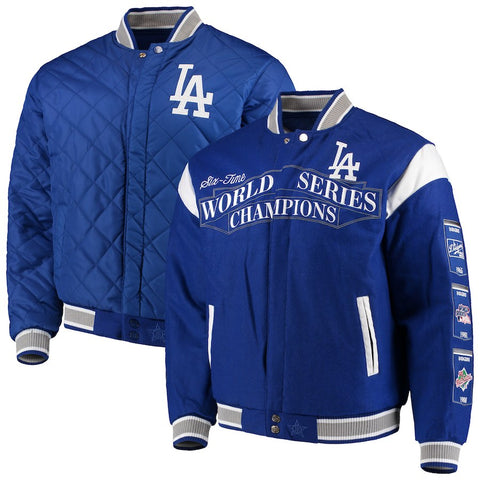 Los Angeles Dodgers JH Design Wool Reversible Full-Snap Jacket