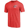 Carolina Hurricanes   Primary Logo Left Chest Distressed Tri-Blend T-Shirt