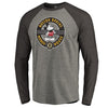 Boston Bruins   Disney Mickey True Original Seal Long Sleeve Tri-Blend Raglan T-Shirt