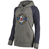 Buffalo Sabres   Women's Disney Mickey True Original Seal Tri-Blend Raglan Pullover Hoodie