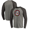 Chicago Blackhawks   Disney Mickey True Original Seal Long Sleeve Tri-Blend Raglan T-Shirt