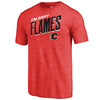 Calgary Flames   Slant Strike Tri-Blend T-Shirt