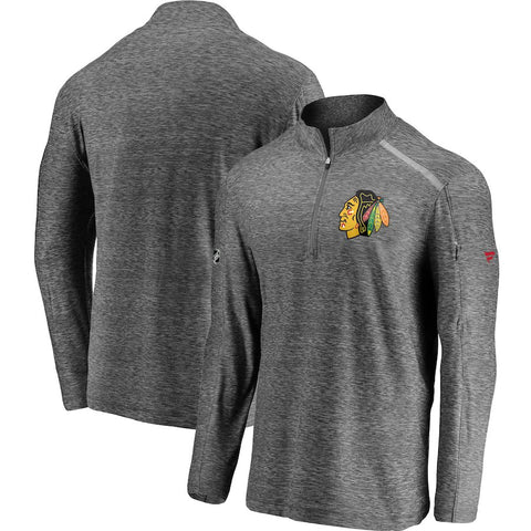 Chicago Blackhawks   Authentic Pro Clutch Quarter-Zip Pullover Jacket
