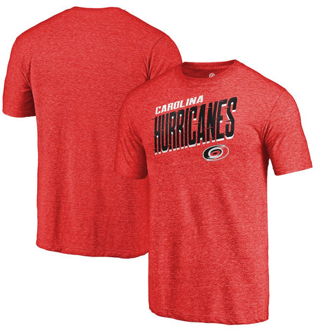 Carolina Hurricanes   Slant Strike Tri-Blend T-Shirt