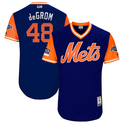 Jacob deGrom "deGrom" New York Mets Majestic 2018 MLB Little League Classic Authentic Jersey