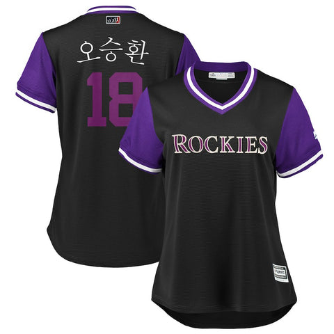 Seung-hwan Oh Colorado Rockies Majestic Women's 2018 Players' Weekend Cool Base Jersey