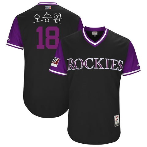 Seung-hwan Oh Colorado Rockies Majestic 2018 Players' Weekend Authentic Jersey