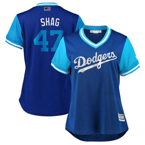 JT Chargois "Shag" Los Angeles Dodgers Majestic Women's 2018 Players' Weekend Cool Base Jersey