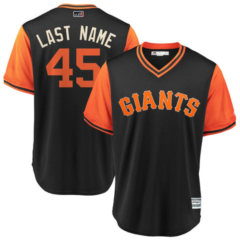Derek Holland "Last Name" San Francisco Giants Majestic 2018 Players' Weekend Cool Base Jersey
