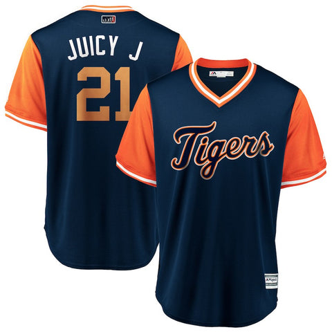 Jacoby Jones "Juicy J" Detroit Tigers Majestic 2018 Players' Weekend Cool Base Jersey