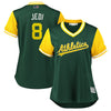 Jed Lowrie "Jedi" Oakland Athletics Majestic Women's 2018 Players' Weekend Cool Base Jersey