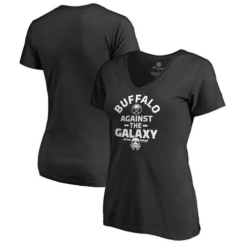 Buffalo Sabres   Women's Star Wars Against the Galaxy V-Neck T-Shirt