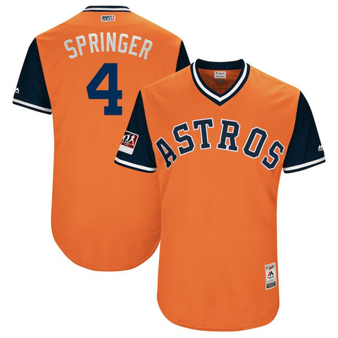 George Springer "Springer" Houston Astros Majestic 2018 Players' Weekend Authentic Jersey