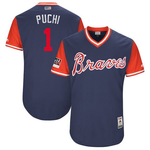 Ozzie Albies "Puchi" Atlanta Braves Majestic 2018 Players' Weekend Authentic Jersey