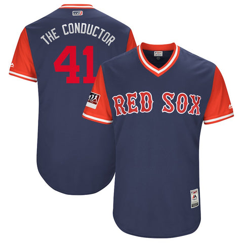 Chris Sale "The Conductor" Boston Red Sox Majestic 2018 Players' Weekend Authentic Jersey