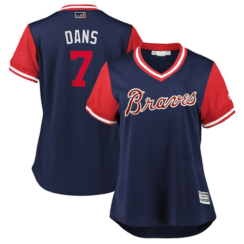 Dansby Swanson "Dans" Atlanta Braves Majestic Women's 2018 Players' Weekend Cool Base Jersey