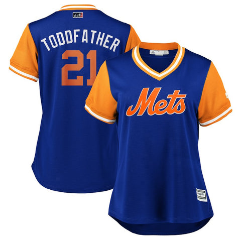 Todd Frazier "Toddfather" New York Mets Majestic Women's 2018 Players' Weekend Cool Base Jersey