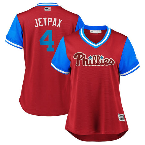 Scott Kingery "Jetpax" Philadelphia Phillies Majestic Women's 2018 Players' Weekend Cool Base Jersey