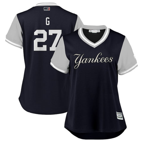 Giancarlo Stanton "G" New York Yankees Majestic Women's 2018 Players' Weekend Cool Base Jersey