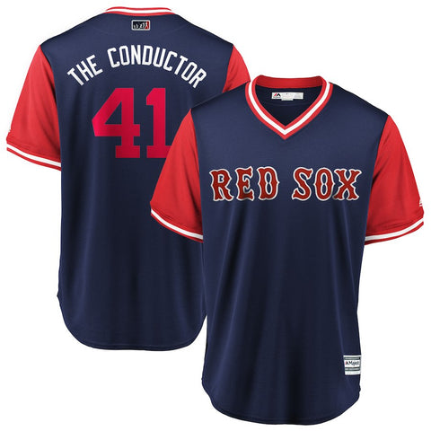 Chris Sale "The Conductor" Boston Red Sox Majestic 2018 Players' Weekend Cool Base Jersey