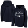 New York Yankees Majestic Youth Authentic Collection Team Drive Raglan Pullover Hoodie