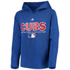 Chicago Cubs Majestic Youth Authentic Collection Team Drive Raglan Pullover Hoodie