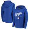 Los Angeles Dodgers Majestic Youth Authentic Collection Team Drive Raglan Pullover Hoodie