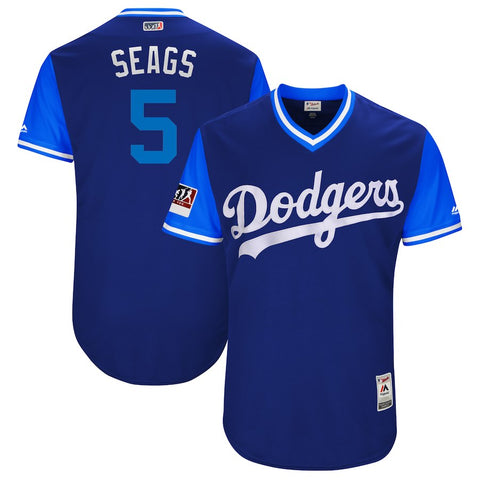 Corey Seager "Seags" Los Angeles Dodgers Majestic 2018 Players' Weekend Authentic Jersey