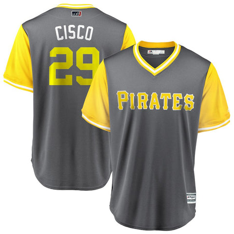 Francisco Cervelli "Cisco" Pittsburgh Pirates Majestic 2018 Players' Weekend Cool Base Jersey