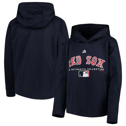 Boston Red Sox Majestic Youth Authentic Collection Team Drive Raglan Pullover Hoodie