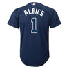 Ozzie Albies Atlanta Braves Majestic Youth Alternate Official Team Cool Base Player Jersey
