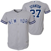 Giancarlo Stanton New York Yankees Majestic Youth Road Official Team Cool Base Player Jersey