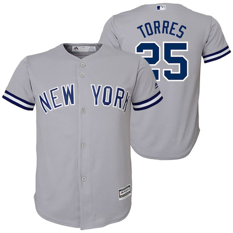Gleyber Torres New York Yankees Majestic Youth Road Official Team Cool Base Player Jersey