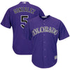 Carlos Gonzalez Colorado Rockies Majestic Alternate Official Cool Base Player Jersey - Purple