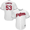 Melky Cabrera Cleveland Indians Majestic Home Official Cool Base Player Jersey - White