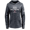 Cleveland Indians Majestic Women's 2018 Postseason Authentic Collection Steak Fleece Pullover Hoodie