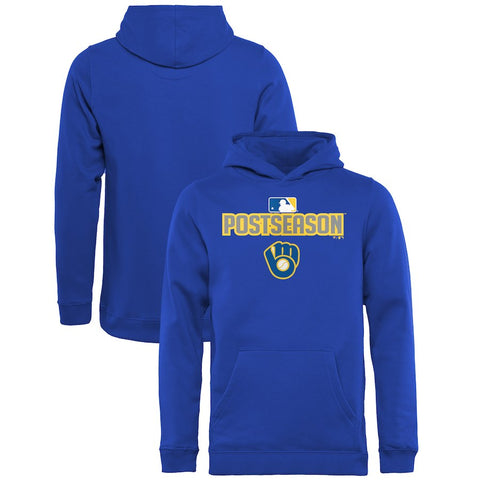 Milwaukee Brewers   Youth 2018 Postseason Deck Pullover Hoodie
