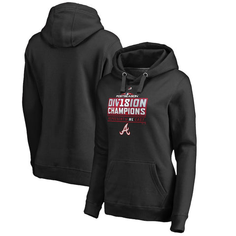 Atlanta Braves Majestic Women's 2018 NL East Division Champions Runner Pullover Hoodie