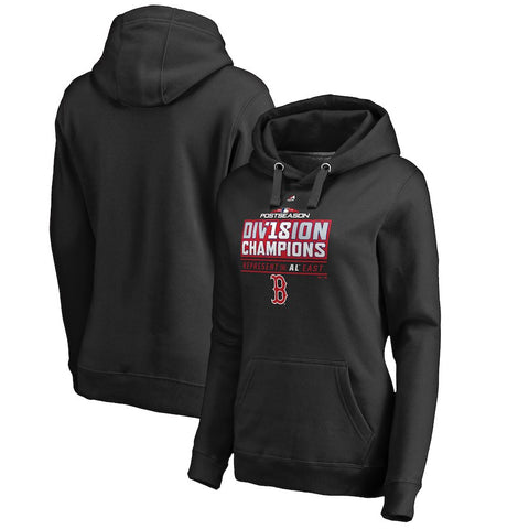 Boston Red Sox Majestic Women's 2018 AL East Division Champions Runner Pullover Hoodie