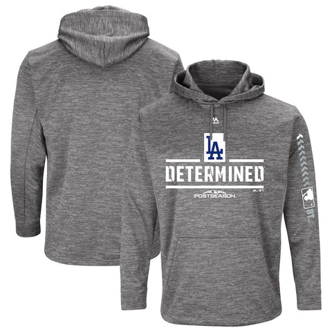 Los Angeles Dodgers Majestic 2018 Postseason Authentic Collection Streak Fleece Pullover Hoodie