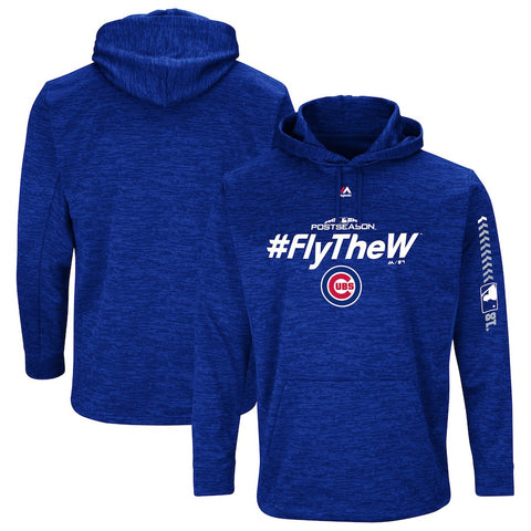 Chicago Cubs Majestic 2018 Postseason Authentic Collection Streak Fleece Pullover Hoodie
