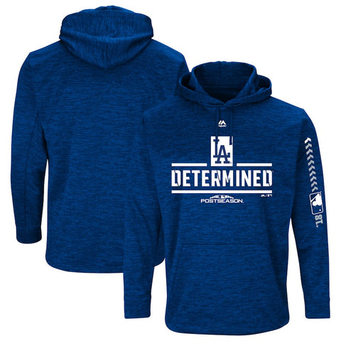 Los Angeles Dodgers Majestic 2018 Postseason Authentic Collection Streak Fleece Pullover Hoodie